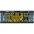 Blue Happy Face K95 RGB PLATINUM Mechanical Gaming Keyboard Skin