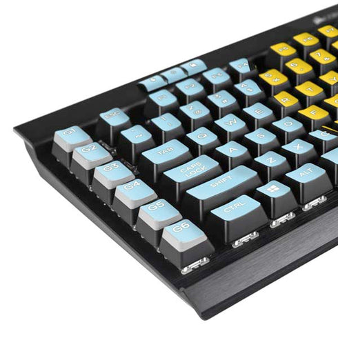 Blue Happy Face K95 RGB PLATINUM Mechanical Gaming Keyboard Skin