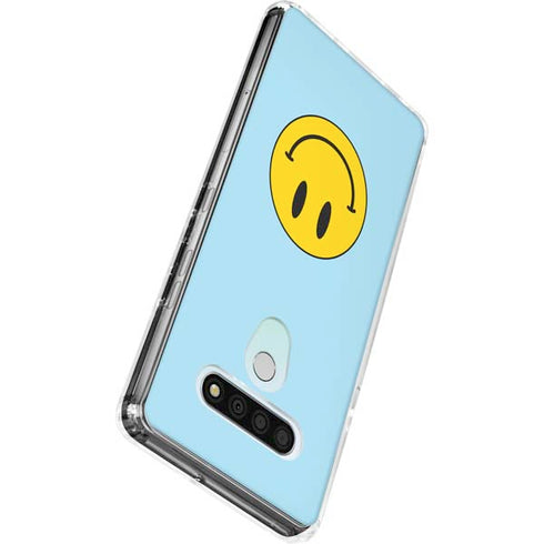 Blue Happy Face LG Stylo 6 Clear Case
