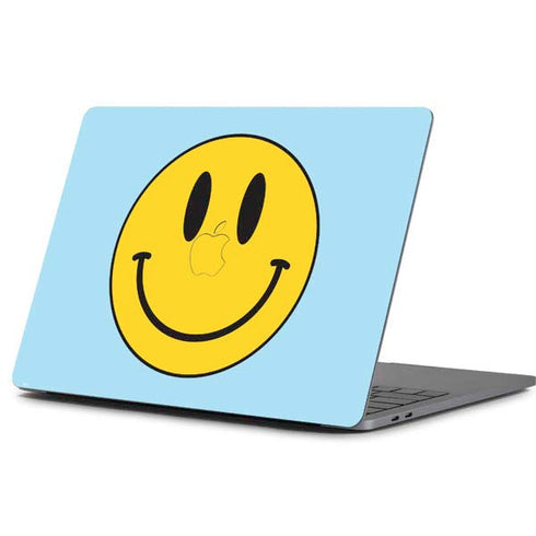 Blue Happy Face Apple MacBook Pro 13-inch Skin