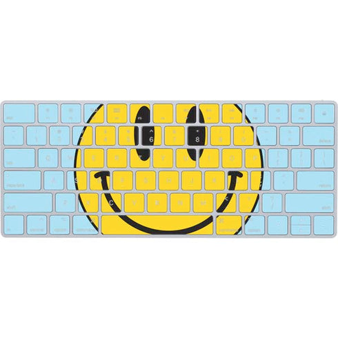 Blue Happy Face Magic Keyboard Skin