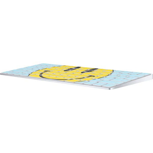 Blue Happy Face Magic Keyboard Skin