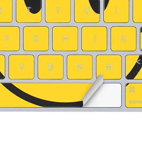 Blue Happy Face Magic Keyboard Skin