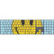 Blue Happy Face Magic Keyboard with Numeric Keypad Skin