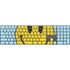 Blue Happy Face Magic Keyboard with Numeric Keypad Skin