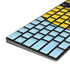 Blue Happy Face Magic Keyboard with Numeric Keypad Skin