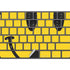 Blue Happy Face Magic Keyboard with Numeric Keypad Skin