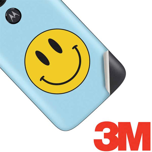 Blue Happy Face Moto E5 Play Skin