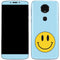 Blue Happy Face Moto E5 Plus Skin