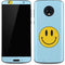 Blue Happy Face Moto G6 Skin