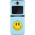 Blue Happy Face Motorola RAZR Skin