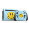 Blue Happy Face Nintendo Switch Bundle Skin