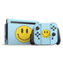 Blue Happy Face Nintendo Switch Bundle Skin