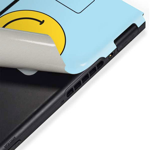 Blue Happy Face Nintendo Switch Bundle Skin