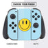 Blue Happy Face Nintendo Switch Bundle Skin