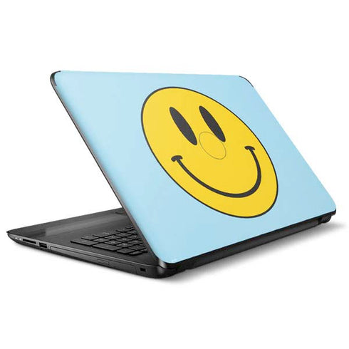 Blue Happy Face HP Notebook Skin