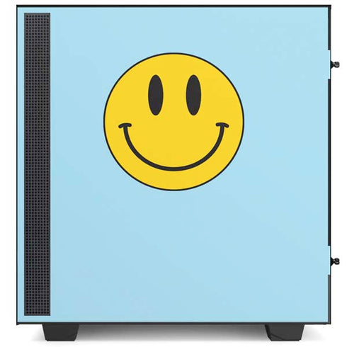 Blue Happy Face NZXT H510 Compact ATX Mid-Tower Case Skin