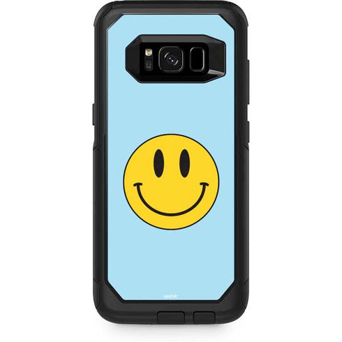 Blue Happy Face Otterbox Commuter Galaxy Skin