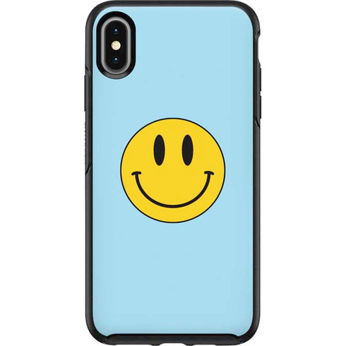 Blue Happy Face Otterbox Symmetry iPhone Skin