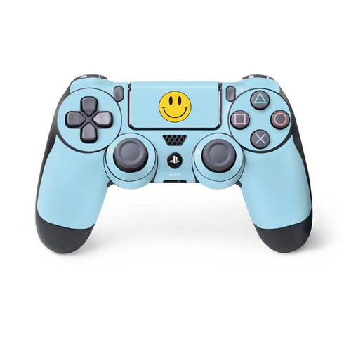 Blue Happy Face PS4 Controller Skin