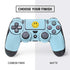 Blue Happy Face PS4 Controller Skin