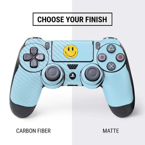 Blue Happy Face PS4 Pro/Slim Controller Skin
