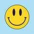 Blue Happy Face PS4 Slim Skin