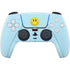 Blue Happy Face PS5 Controller Skin