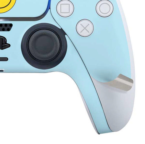 Blue Happy Face PS5 Controller Skin