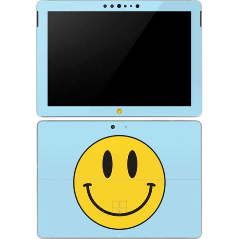 Blue Happy Face Surface Go Skin
