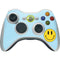 Blue Happy Face Xbox 360 Wireless Controller Skin