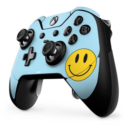 Blue Happy Face Xbox One Elite Controller Skin