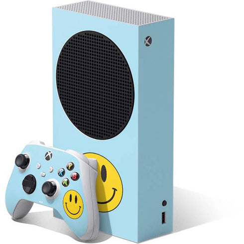 Blue Happy Face Xbox Series S Bundle Skin