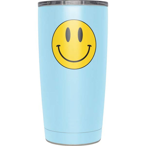 Blue Happy Face Yeti 20oz Tumbler Skin