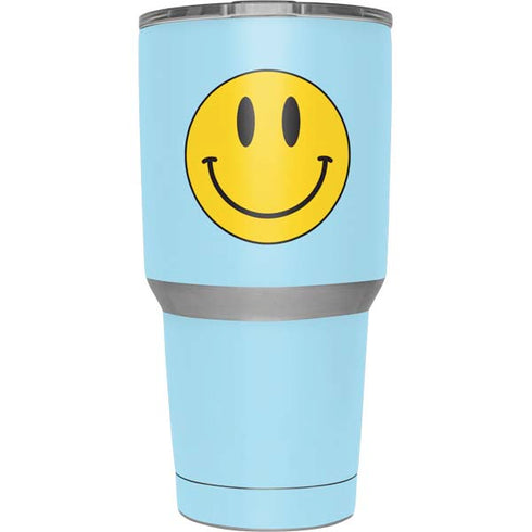 Blue Happy Face Yeti 30oz Rambler Tumbler Skin