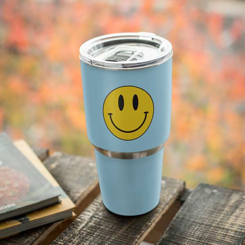 Blue Happy Face Yeti 30oz Rambler Tumbler Skin