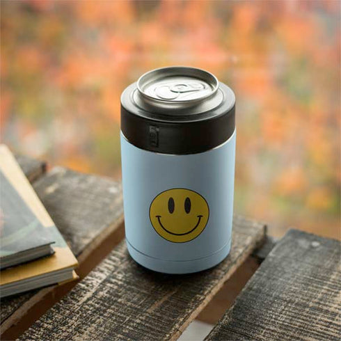 Blue Happy Face Yeti Colster Can Insulator Skin