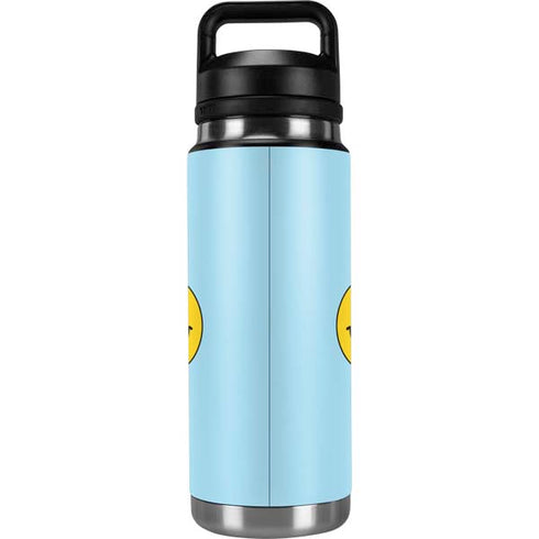 Blue Happy Face YETI Rambler 26oz Bottle Skin