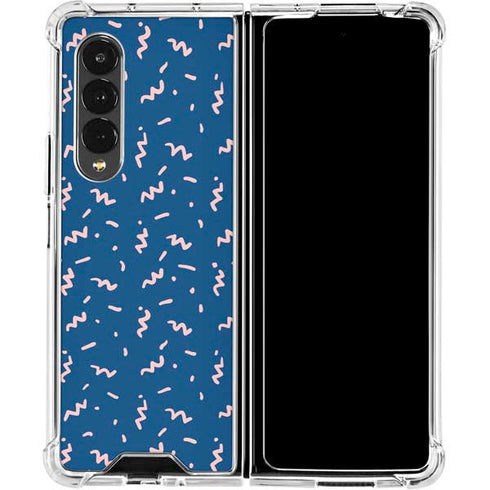 Blue Spring Galaxy Z Fold4 5G Clear Case