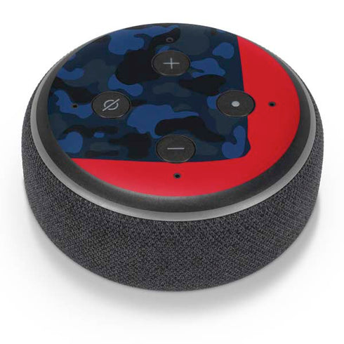 Blue Street Camo Amazon Echo Dot Skin