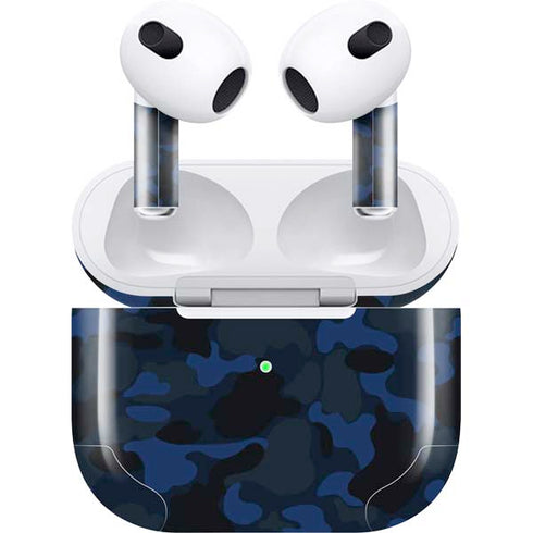 Blue Street Camo Apple AirPods (3rd Gen 2021) Skin