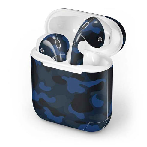 Blue Street Camo Apple AirPods Skin