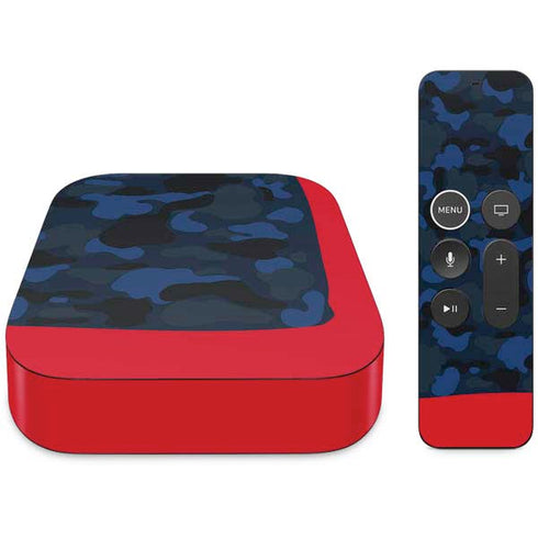 Blue Street Camo Apple TV Skin