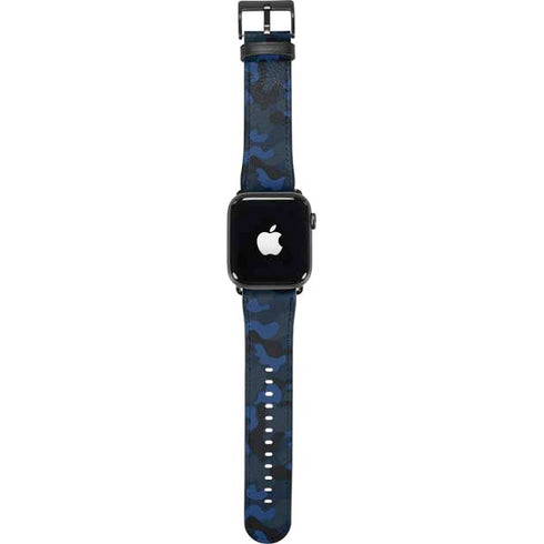 Blue Street Camo Apple Watch Band 38-40mm