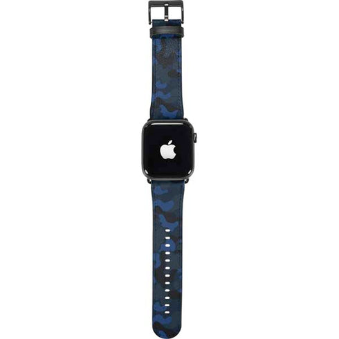 Blue Street Camo Apple Watch Band 42-44mm