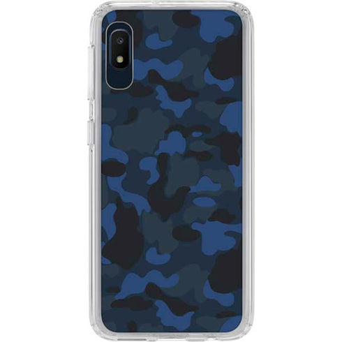 Blue Street Camo Galaxy A10e Clear Case