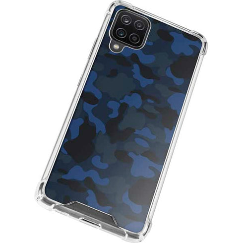 Blue Street Camo Galaxy A12 Clear Case