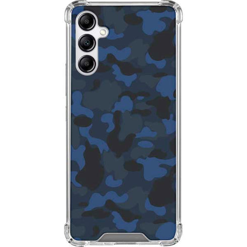 Blue Street Camo Galaxy A15 5G Clear Case