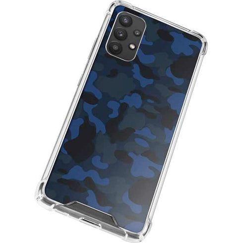 Blue Street Camo Galaxy A32 5G Clear Case