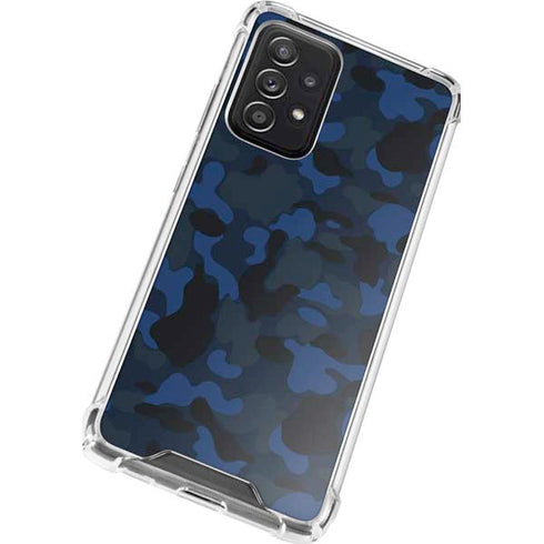 Blue Street Camo Galaxy A52 5G Clear Case